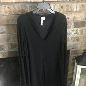 Francesca's black dress